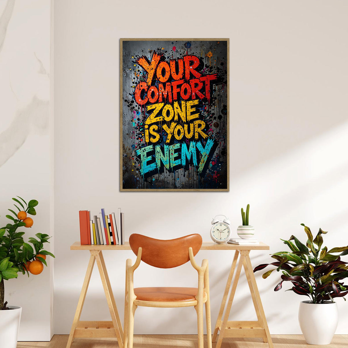 Comfort Is the Enemy – Metal Wall Art