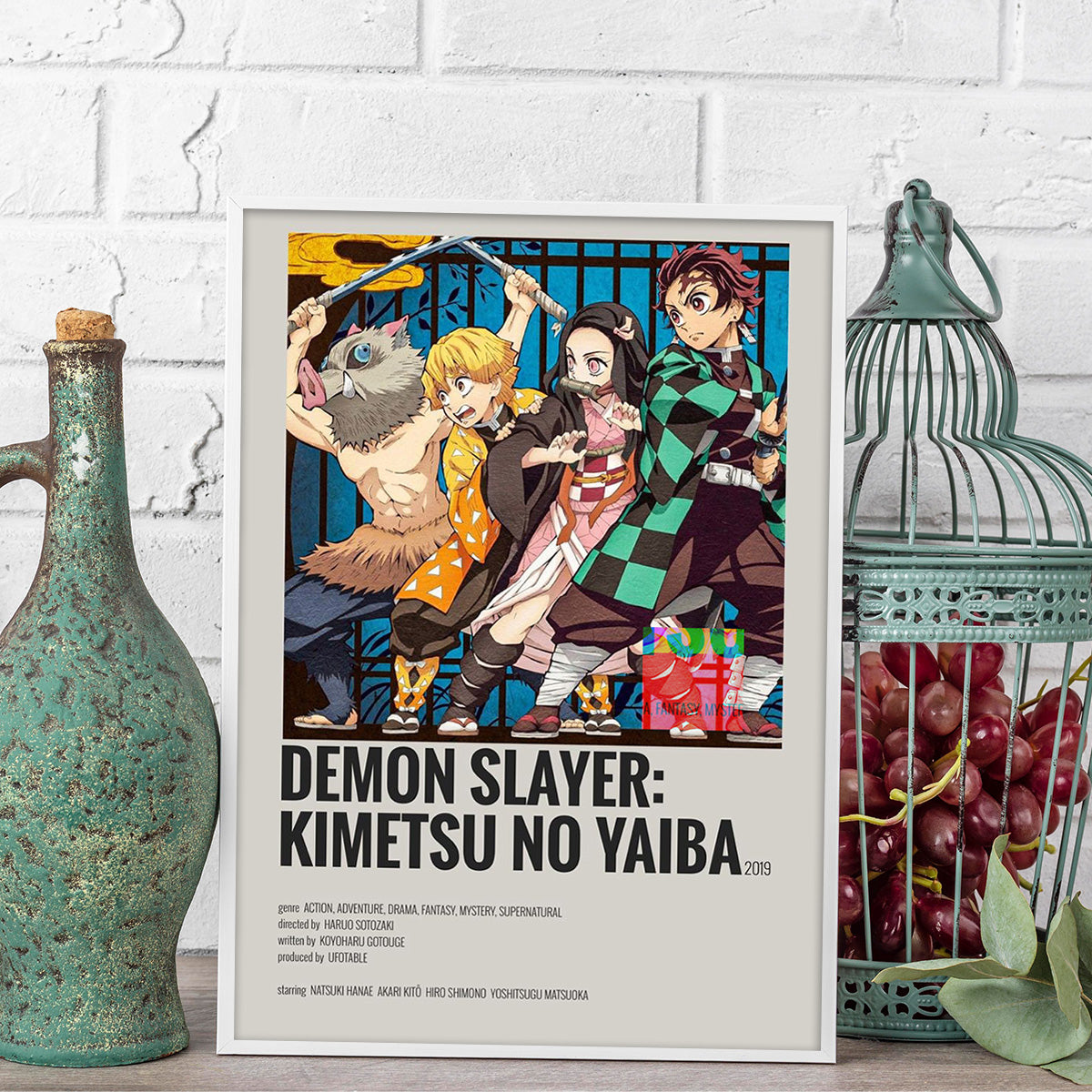 Kimetsu No Yaiba Metal Wall Art