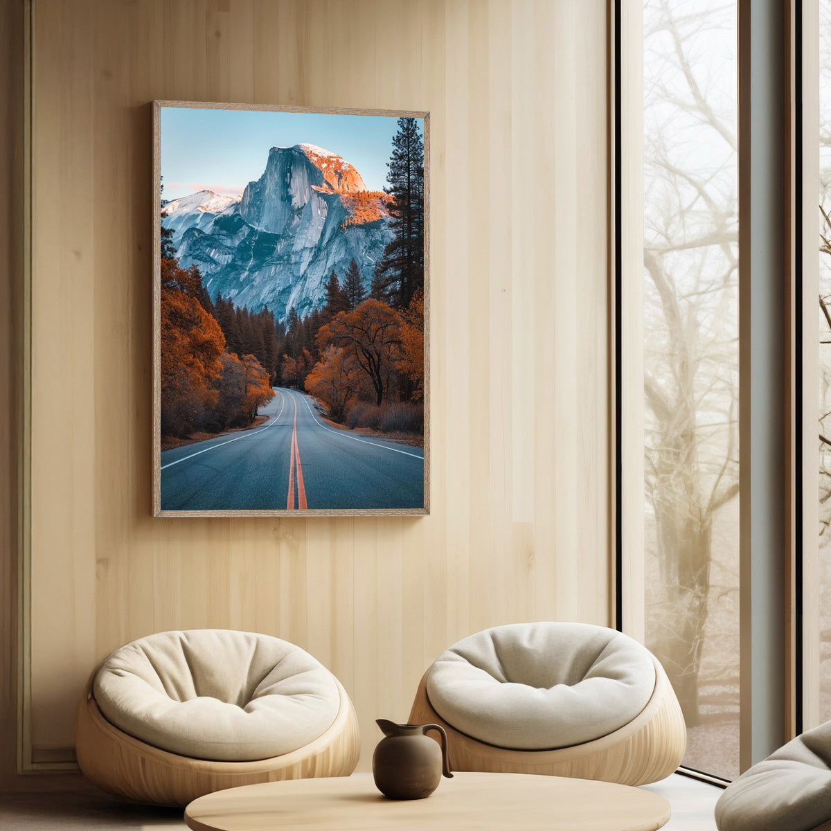 “Road to Yosemite” – Mountain Adventure Metal Wall Art