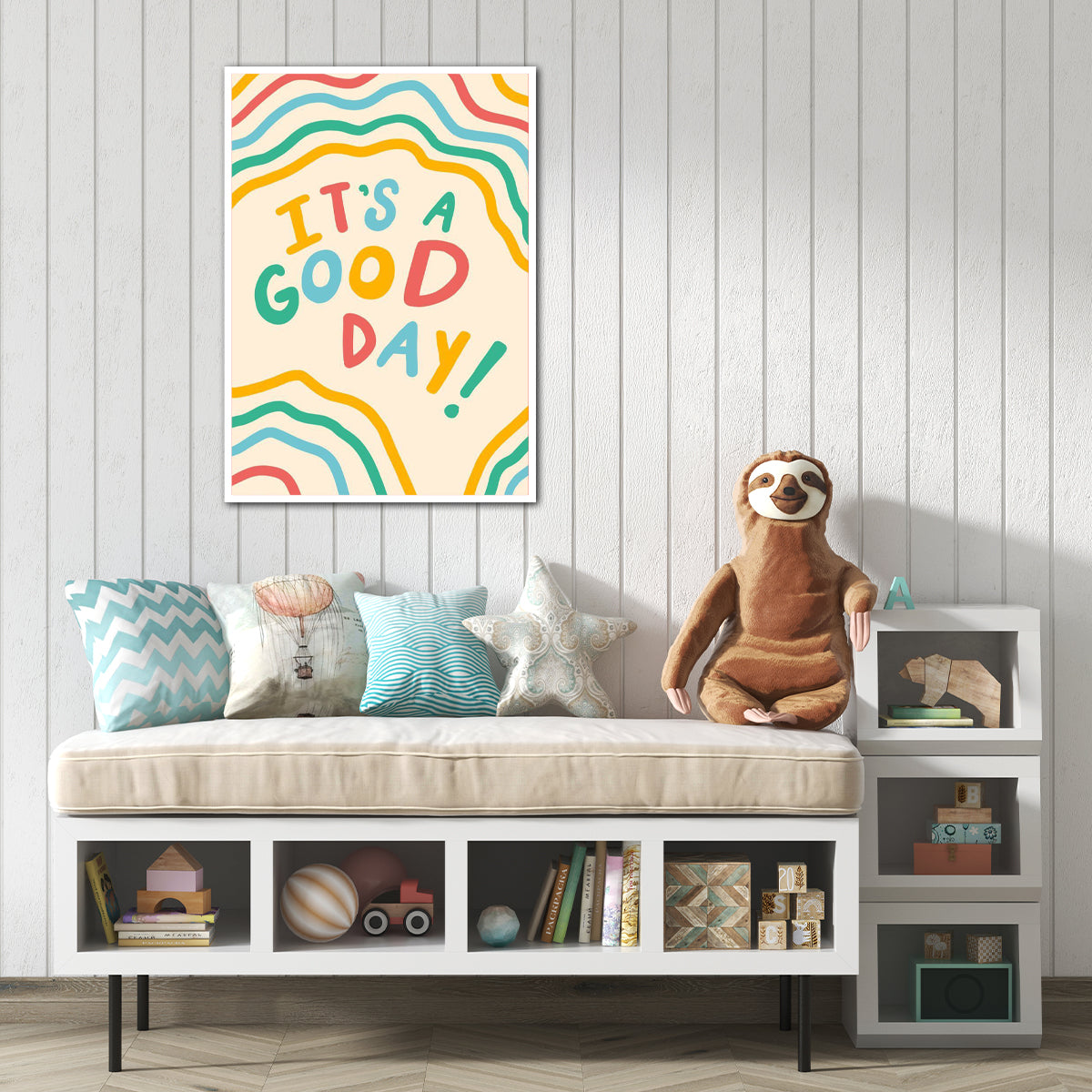 Positive Quote Kids Wall Art – Colourful HD Metal Print