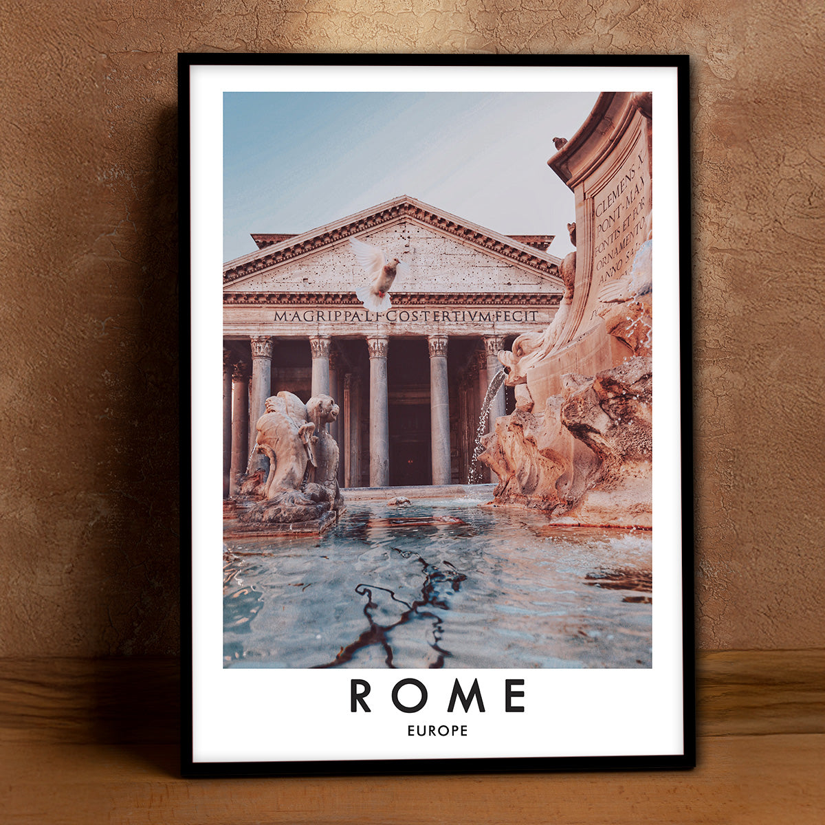 The Pantheon Rome Metal Wall Art
