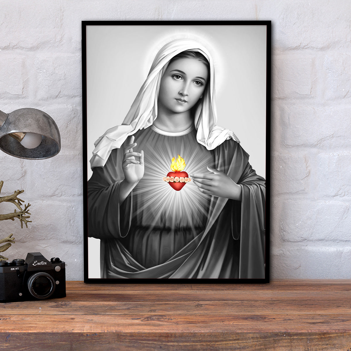 Immaculate Heart of Mary Metal Wall Art
