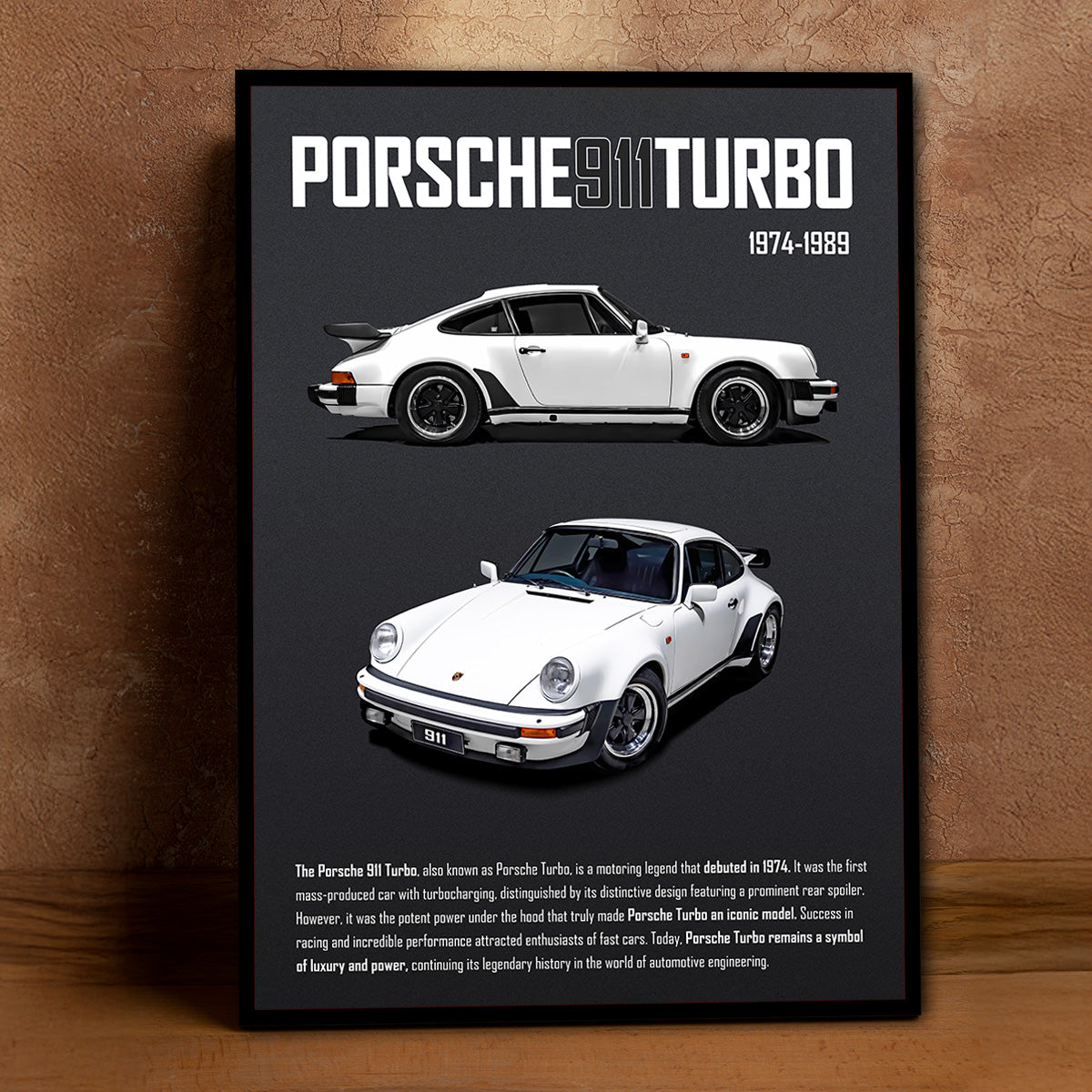 Porsche Turbo Legacy Metal Wall Art
