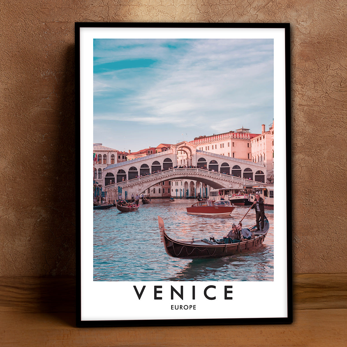 Romantic Venice Canal Metal Wall Art
