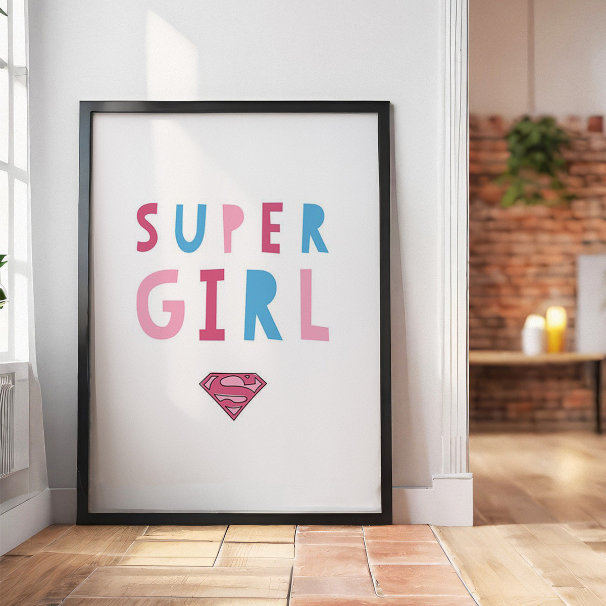 Super girl HD Metal Wall Art