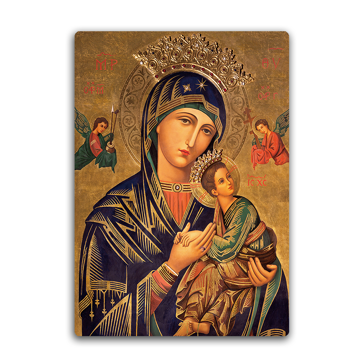 Blessed Mother and Child – Eternal Grace Metal Wall Art