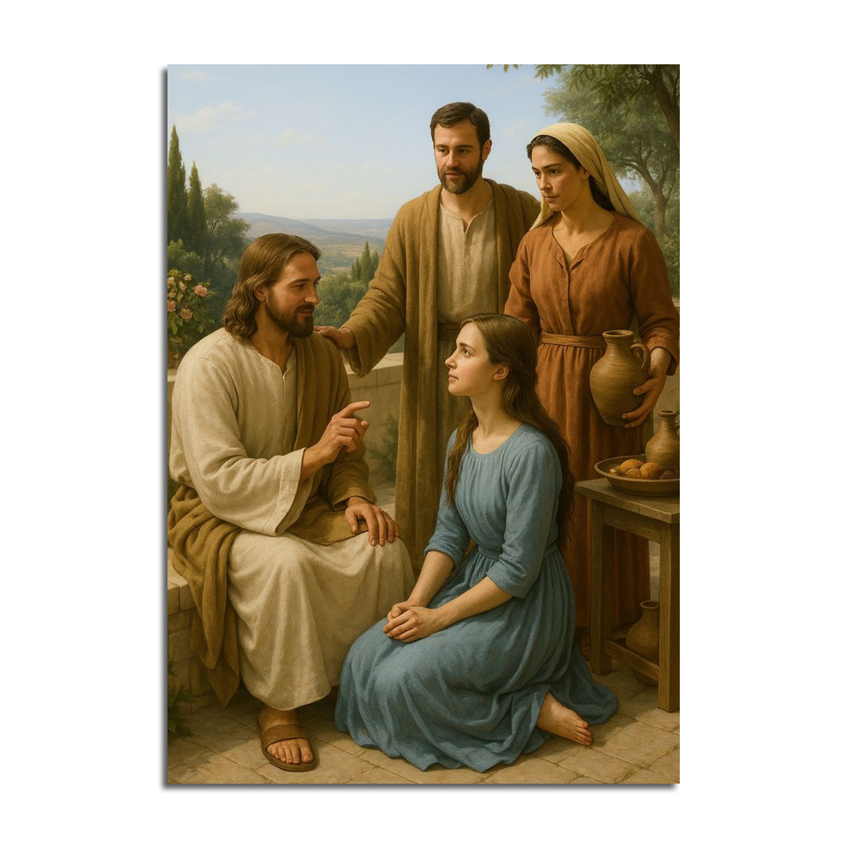 “At the Feet of Jesus” – Christian Metal Wall Art