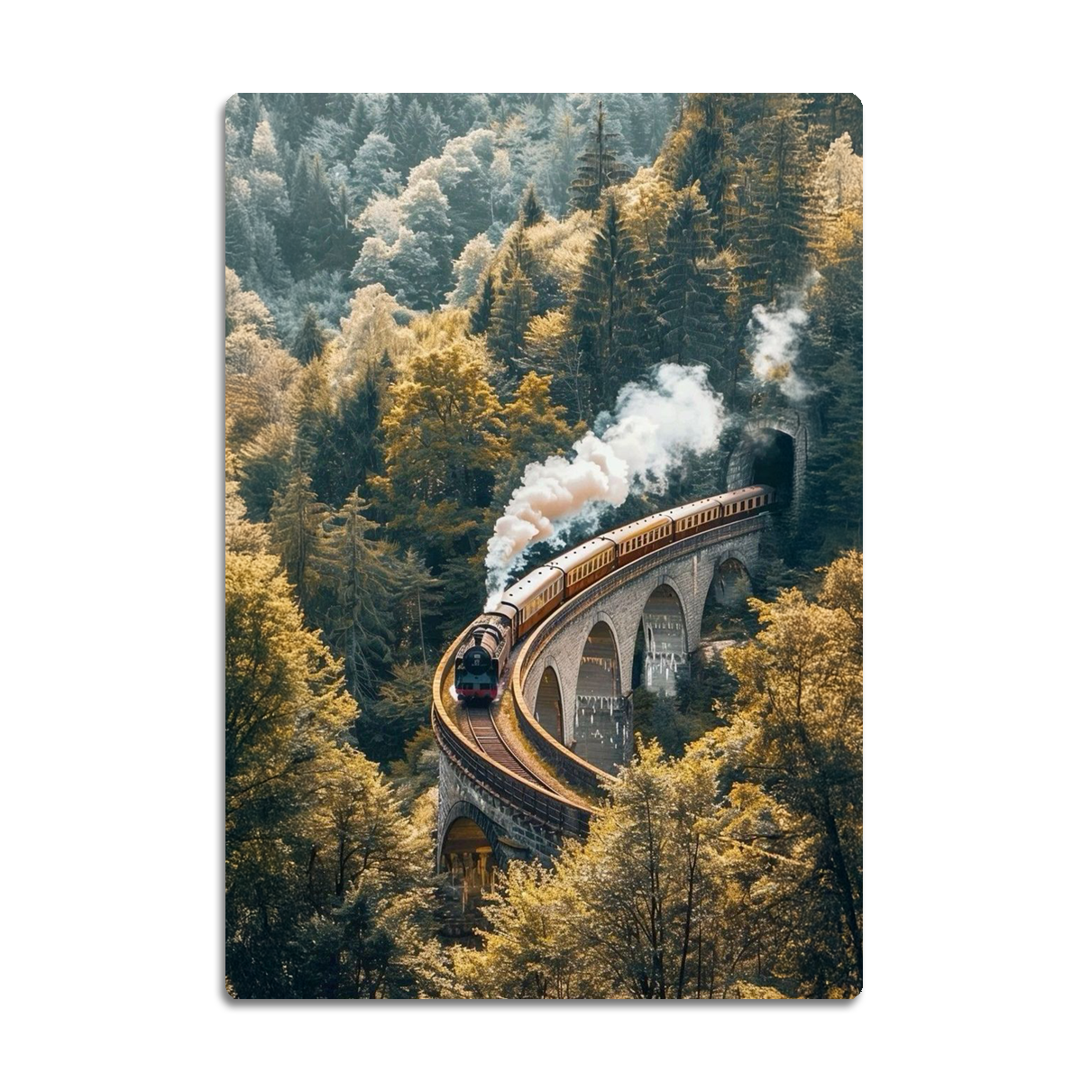 “Journey Beyond” – Scenic Train Travel Metal Wall Art