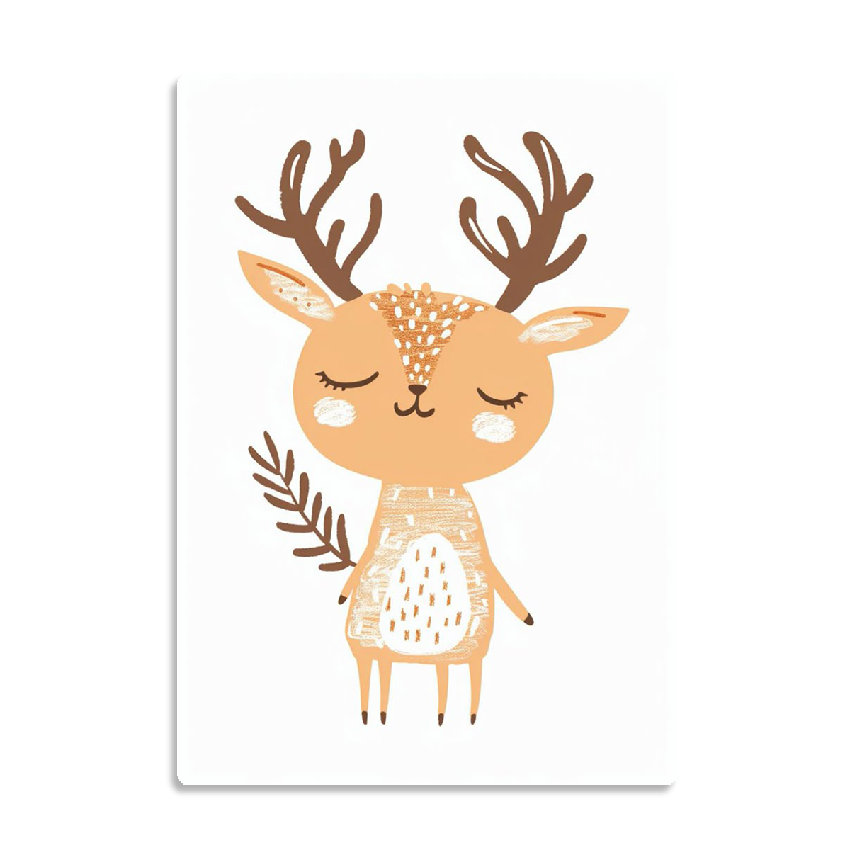 Dreamy Deer Kids Metal Wall Art