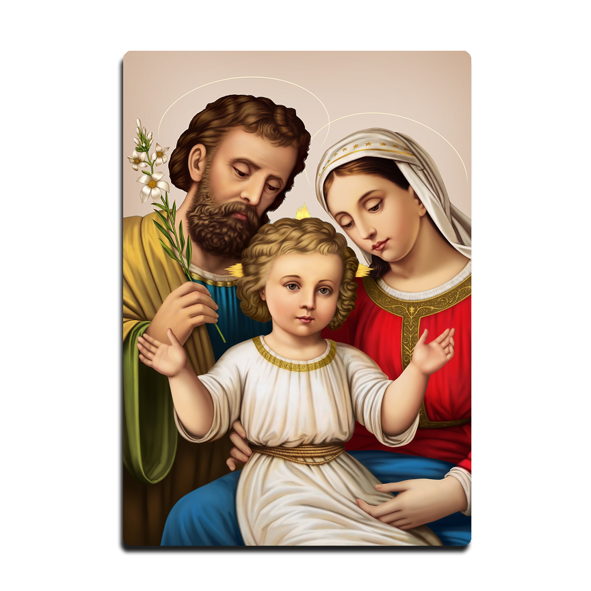 Blessed Home – Holy Family HD Metal Christian Wall Art