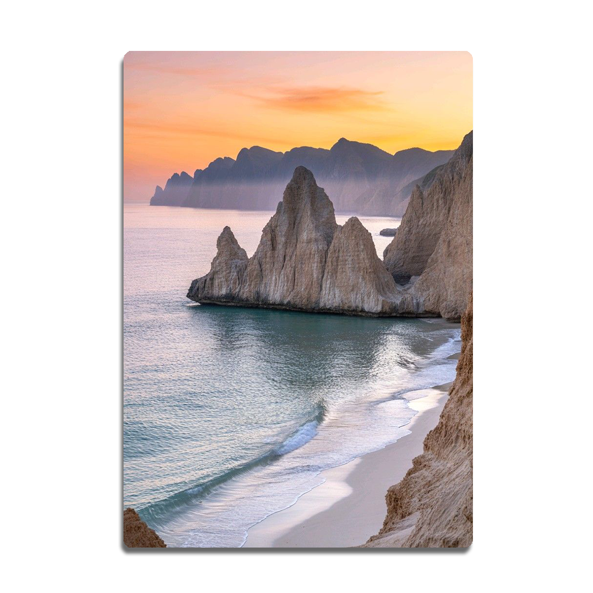 Tranquil Shores Beach Metal Wall Art