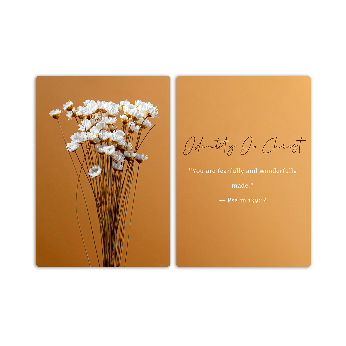 “Fearfully & Wonderfully Made” – Bible Verse - 2 Panel Metal Wall Art