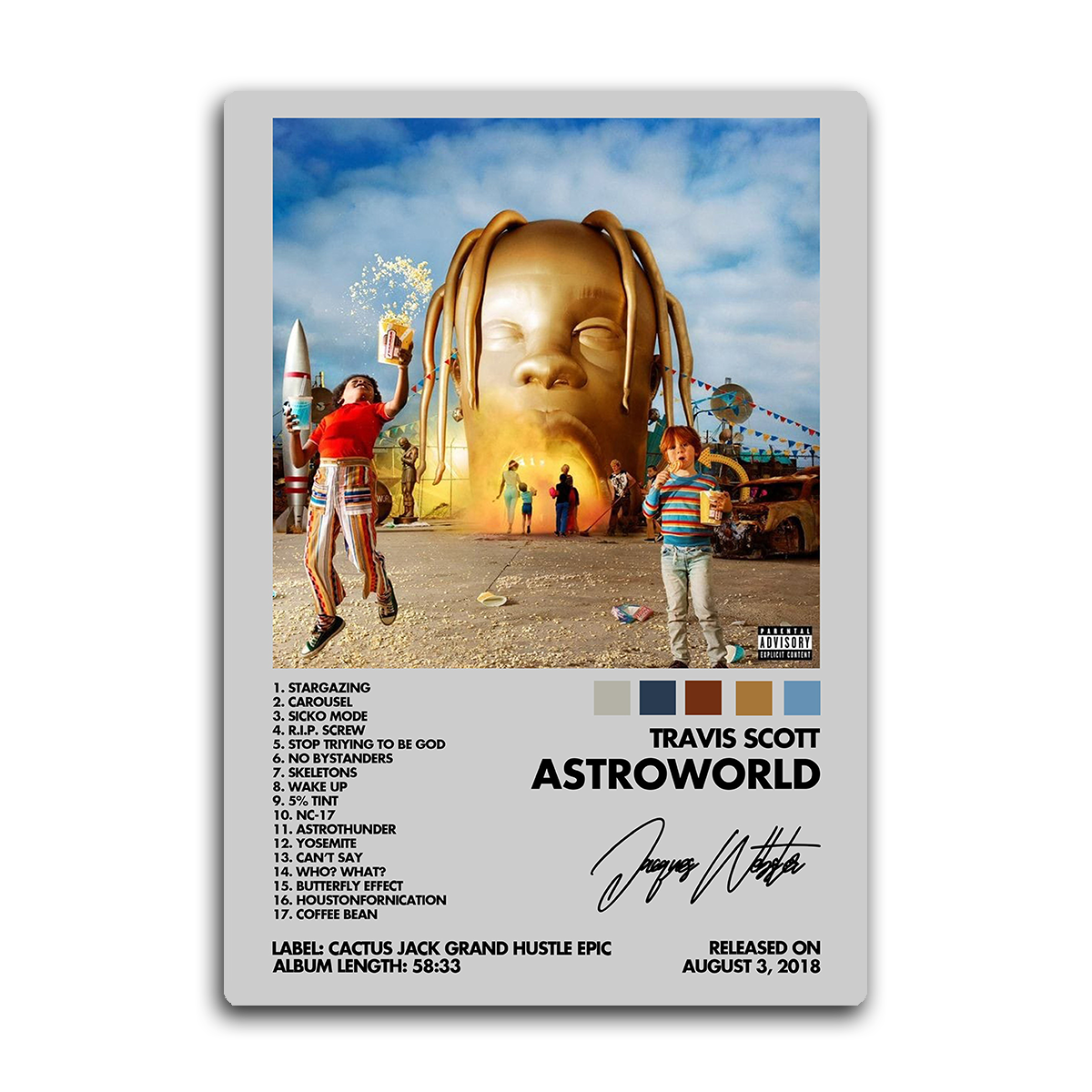 Astroworld by Travis Scott Metal Wall Art