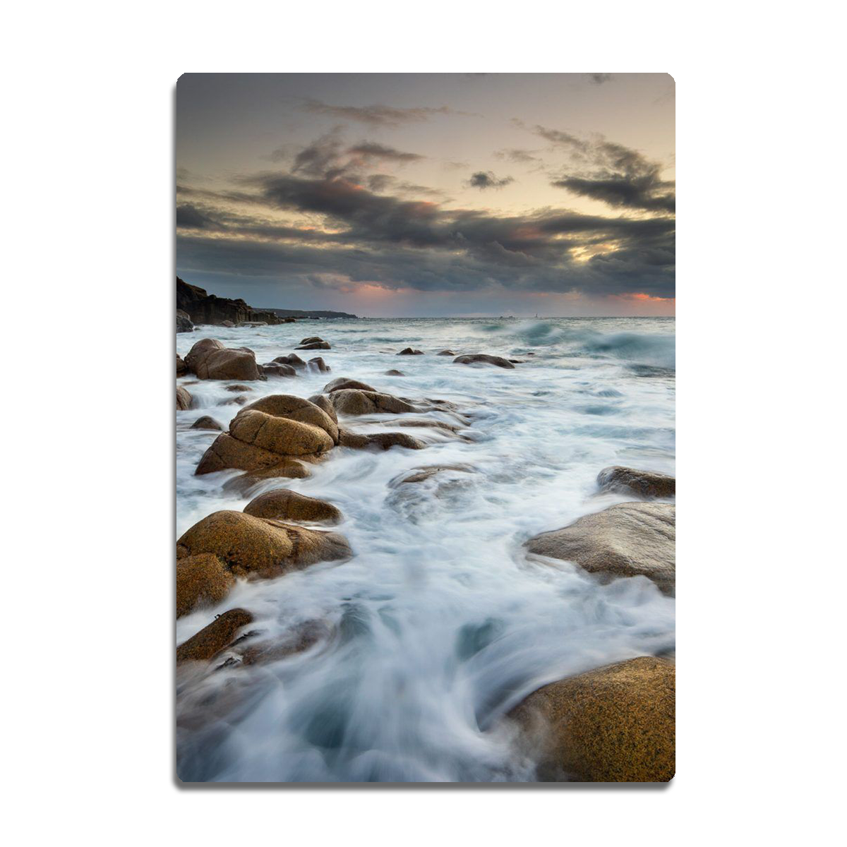 Tide Serenity Beach Metal Wall Art