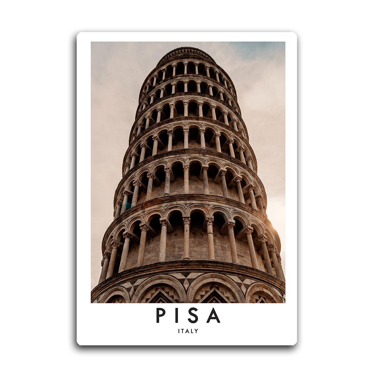 Pisa Italy Metal Wall Art Print