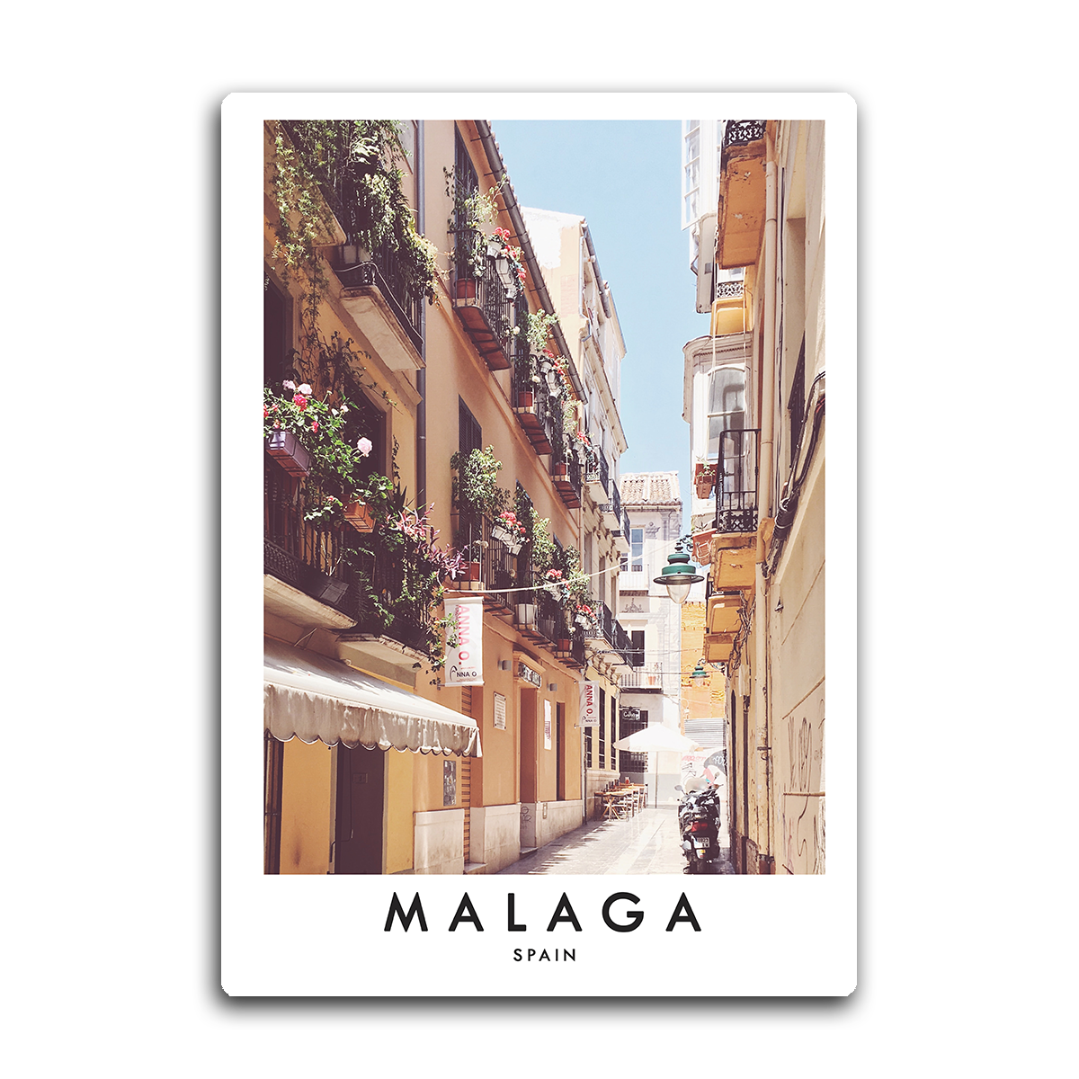 Málaga Spain Metal Wall Art