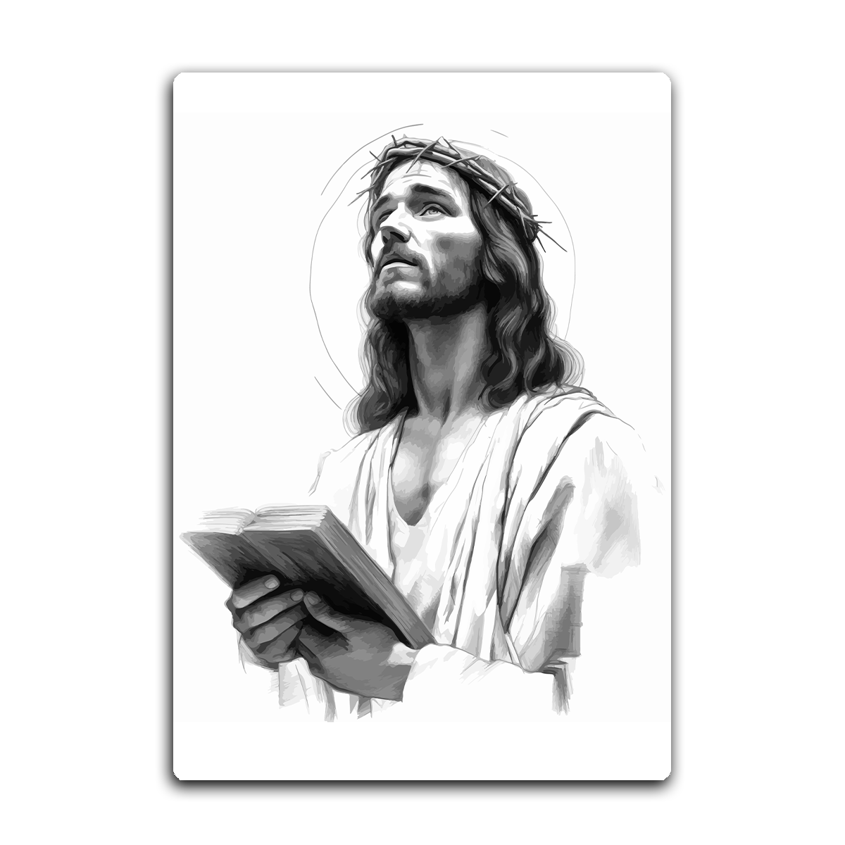 Faith in Prayer – Jesus Metal Wall Art