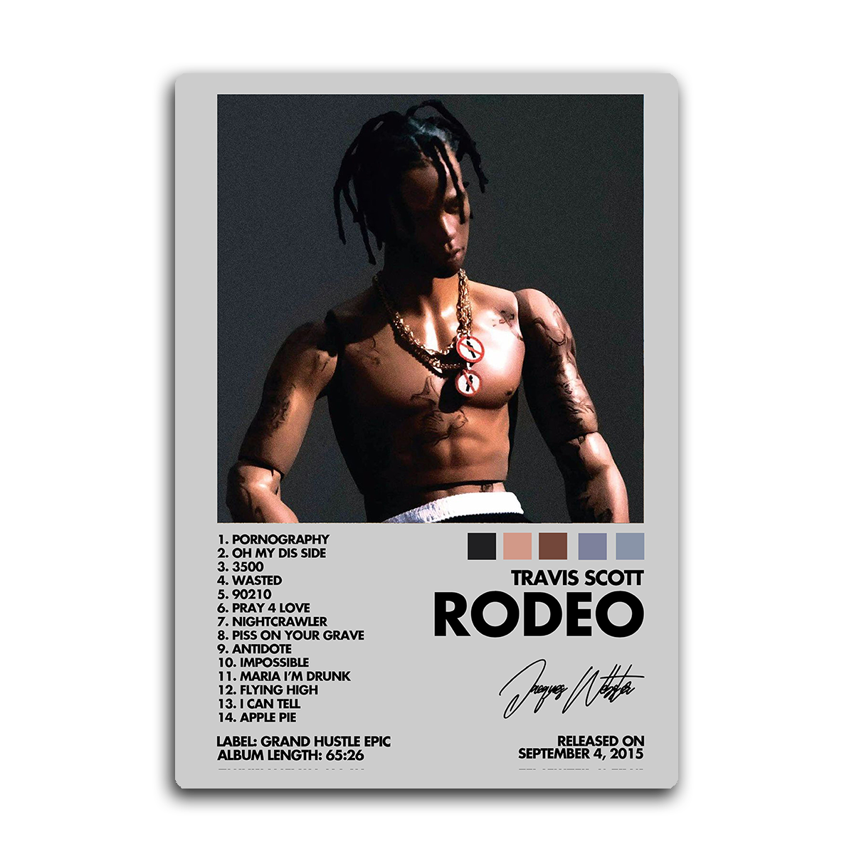 RODEO by Travis Scott Metal Wall Art