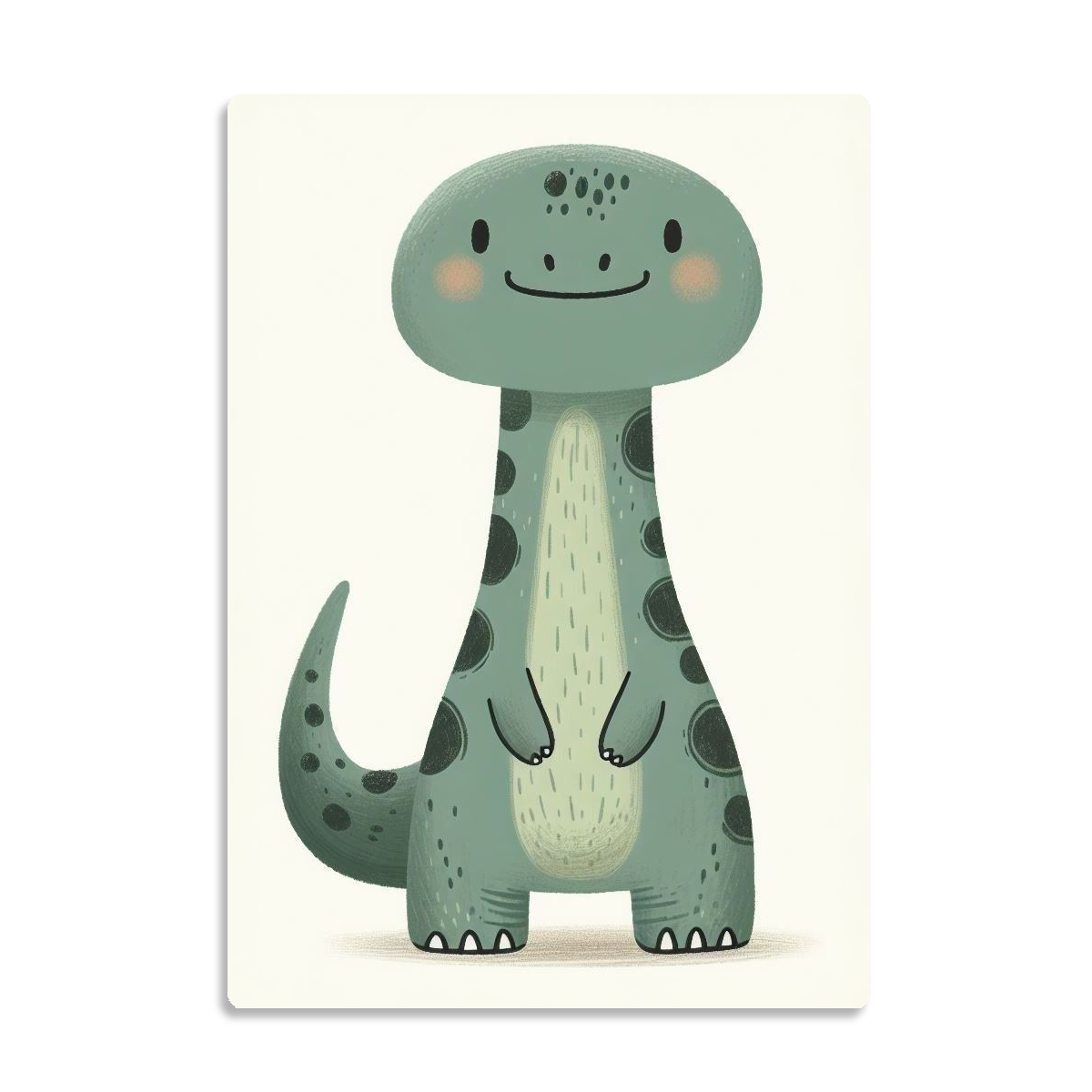 Cute Dinosaur Nursery Metal Wall Art