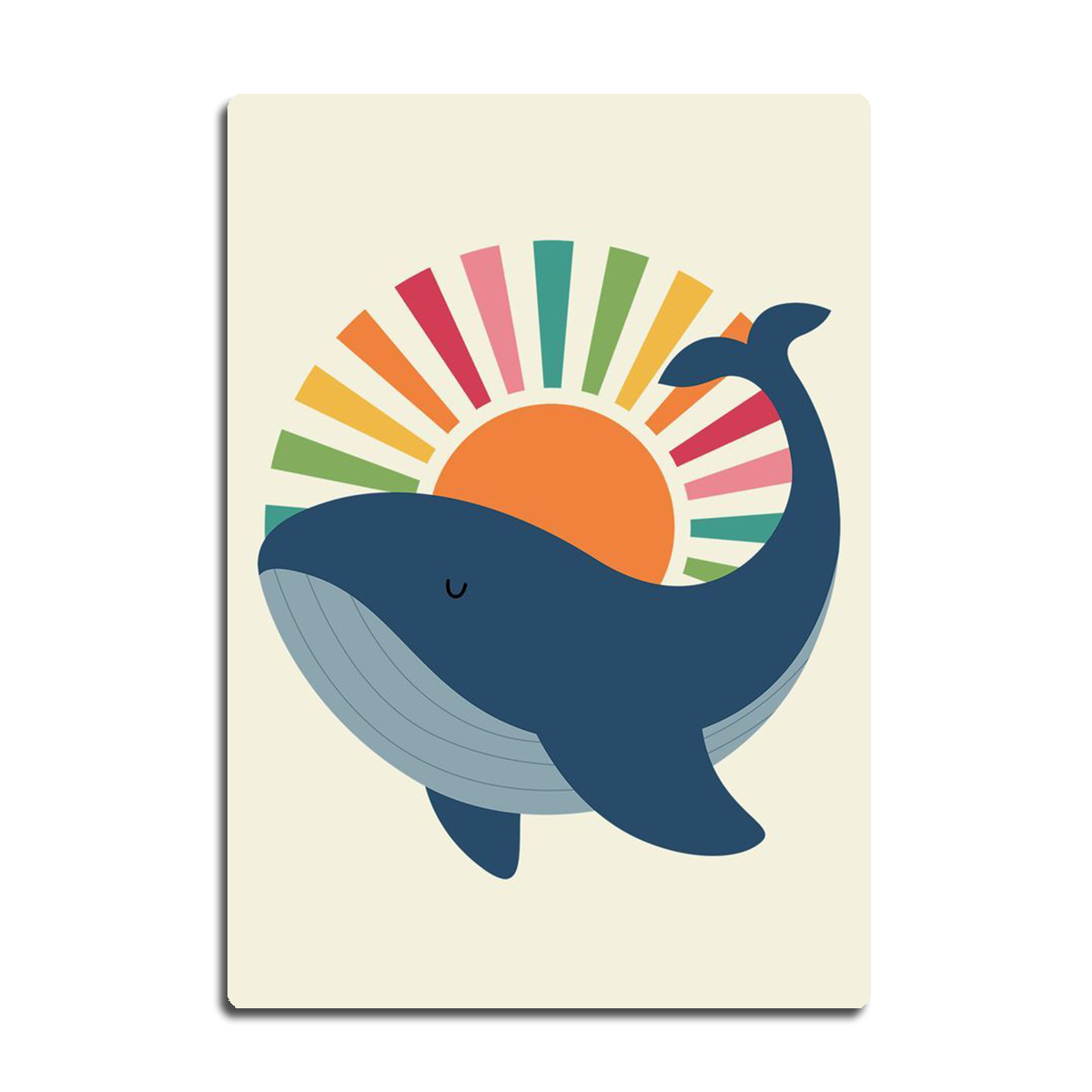 Ocean Whale Kids Metal Wall Art