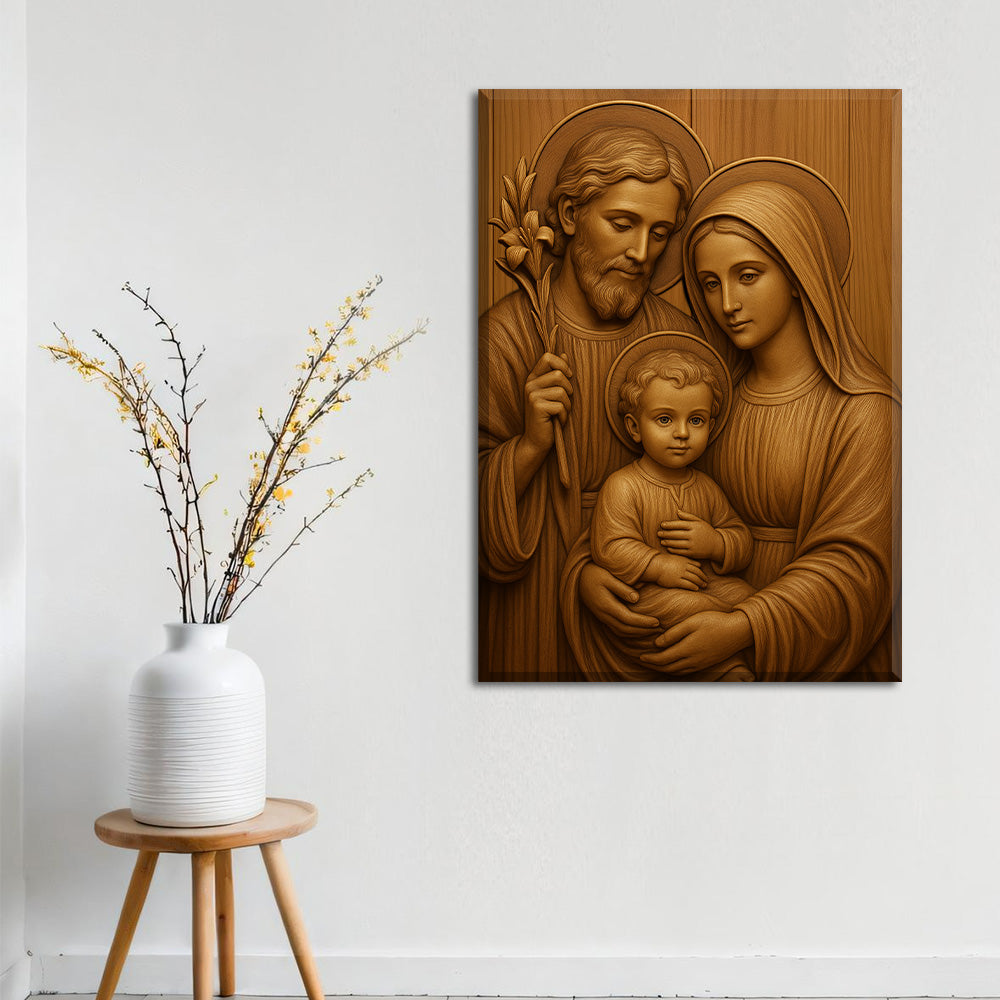 The Holy Family – Wood of Grace - Acrylic Wall Art
