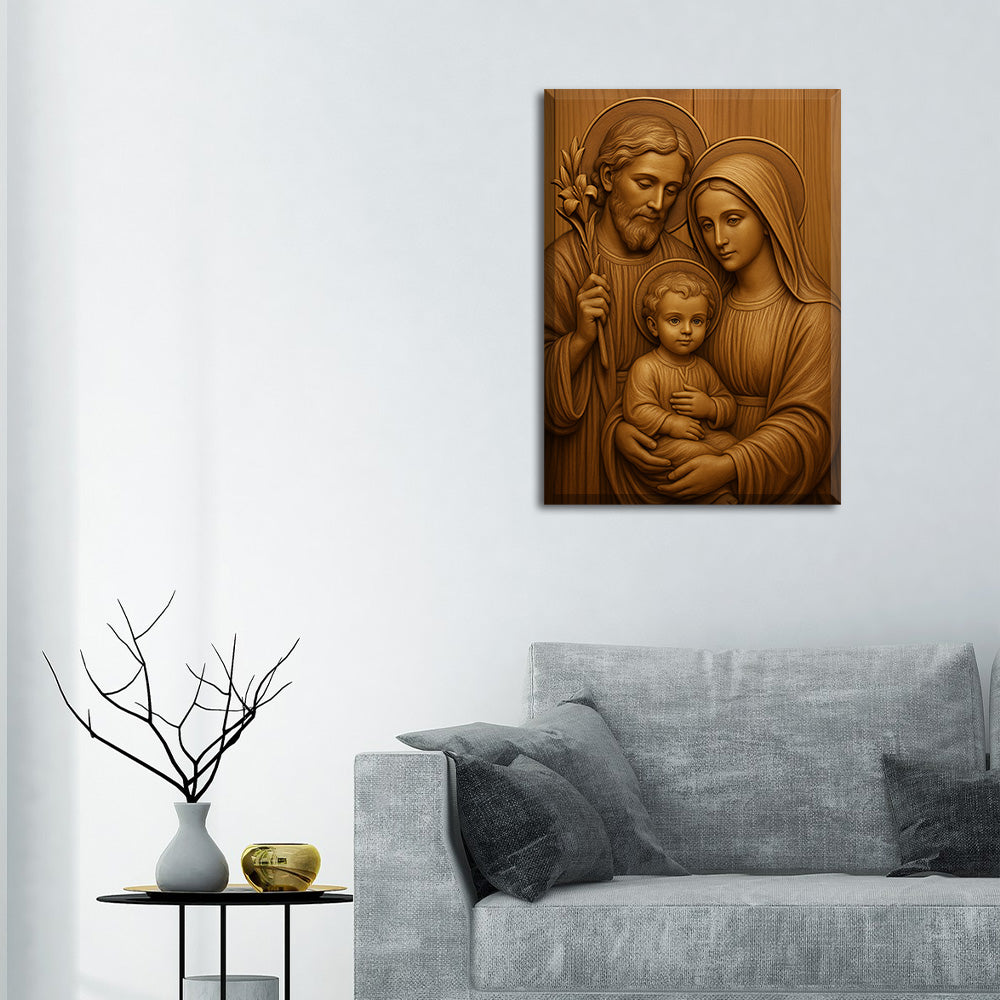 The Holy Family – Wood of Grace - Acrylic Wall Art