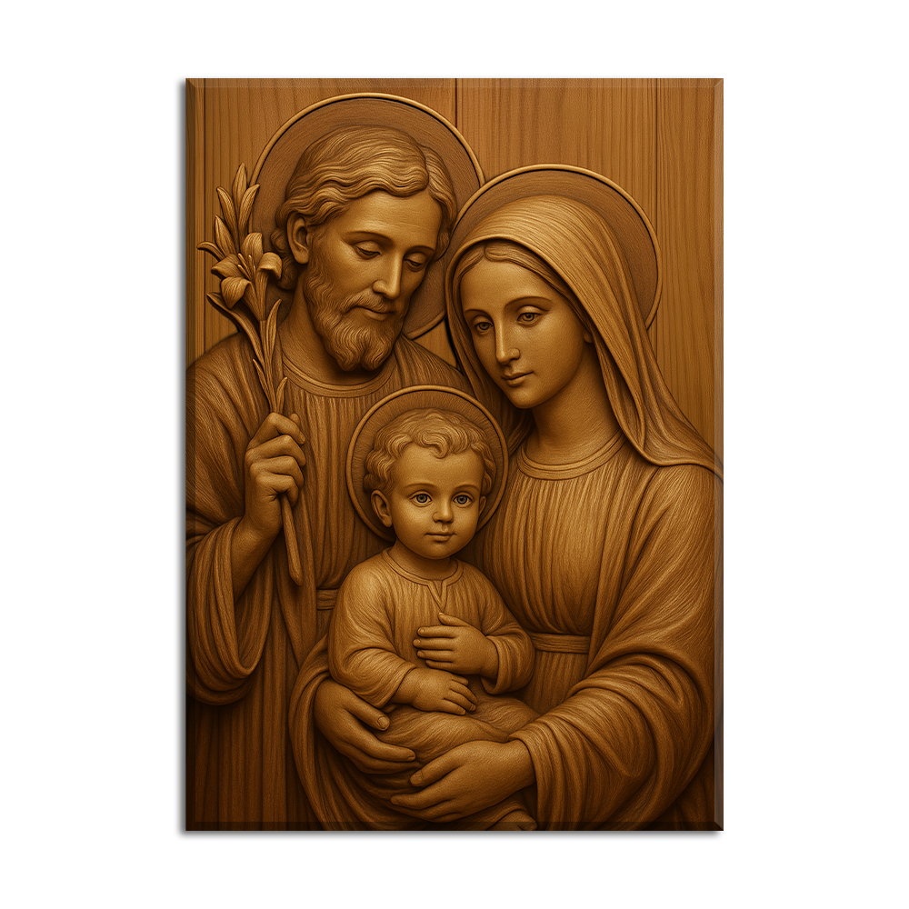 The Holy Family – Wood of Grace - Acrylic Wall Art