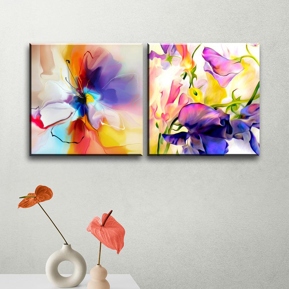 Abstract Petals - 2Panel.