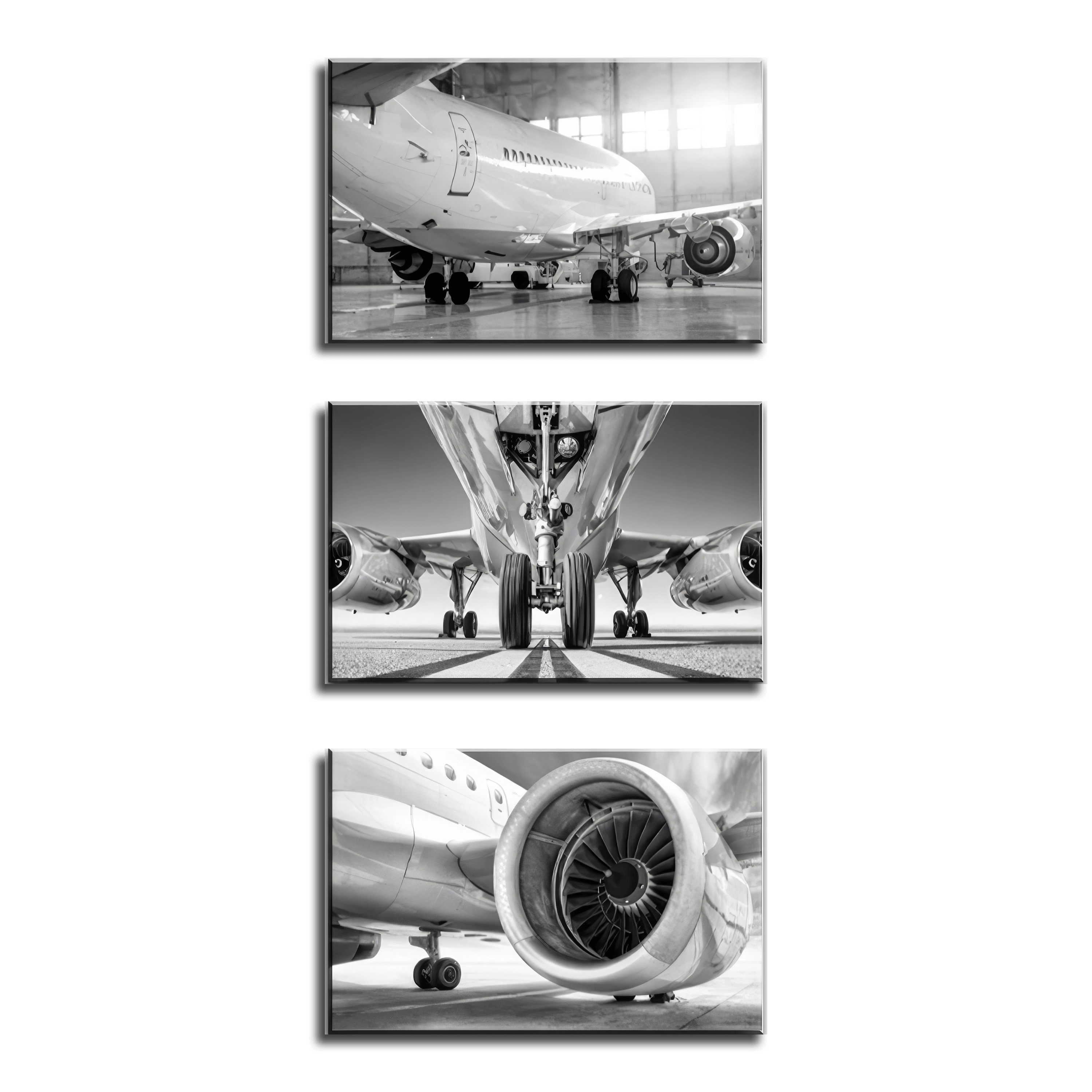 Aviator's Triptych - 3Panel.
