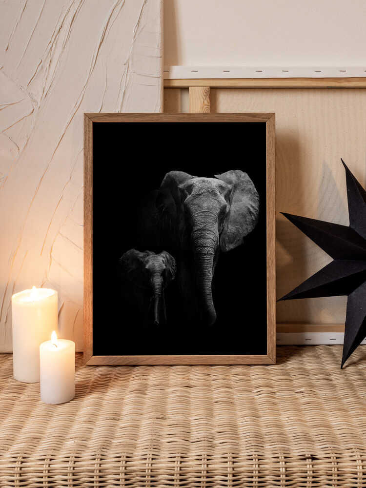 Silent Strength – Elephant Animal Metal Wall Art