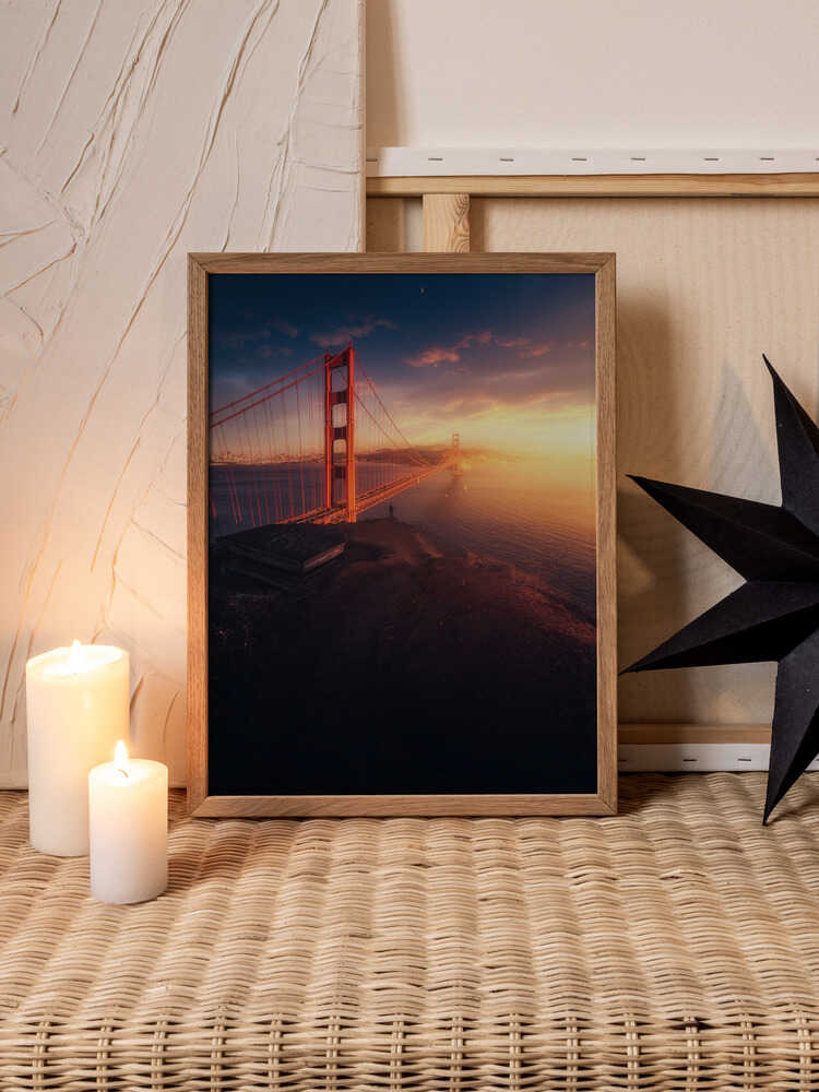 Edge of the Bay – Golden Gate Bridge City Metal Wall Art