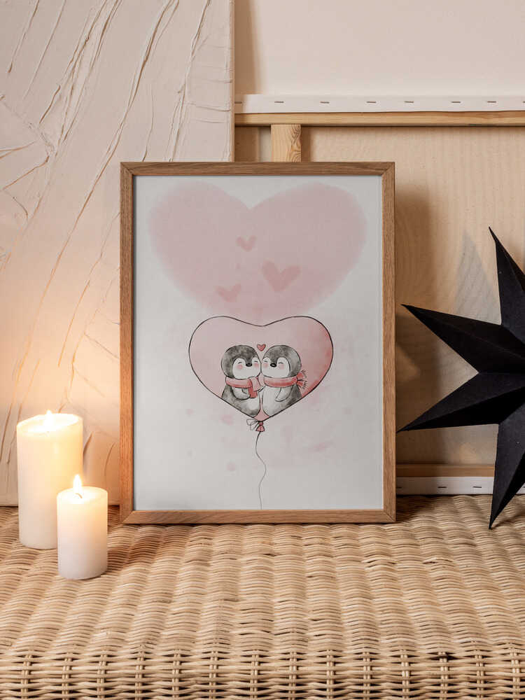 Sweet Snuggles Valentine Metal Wall Art