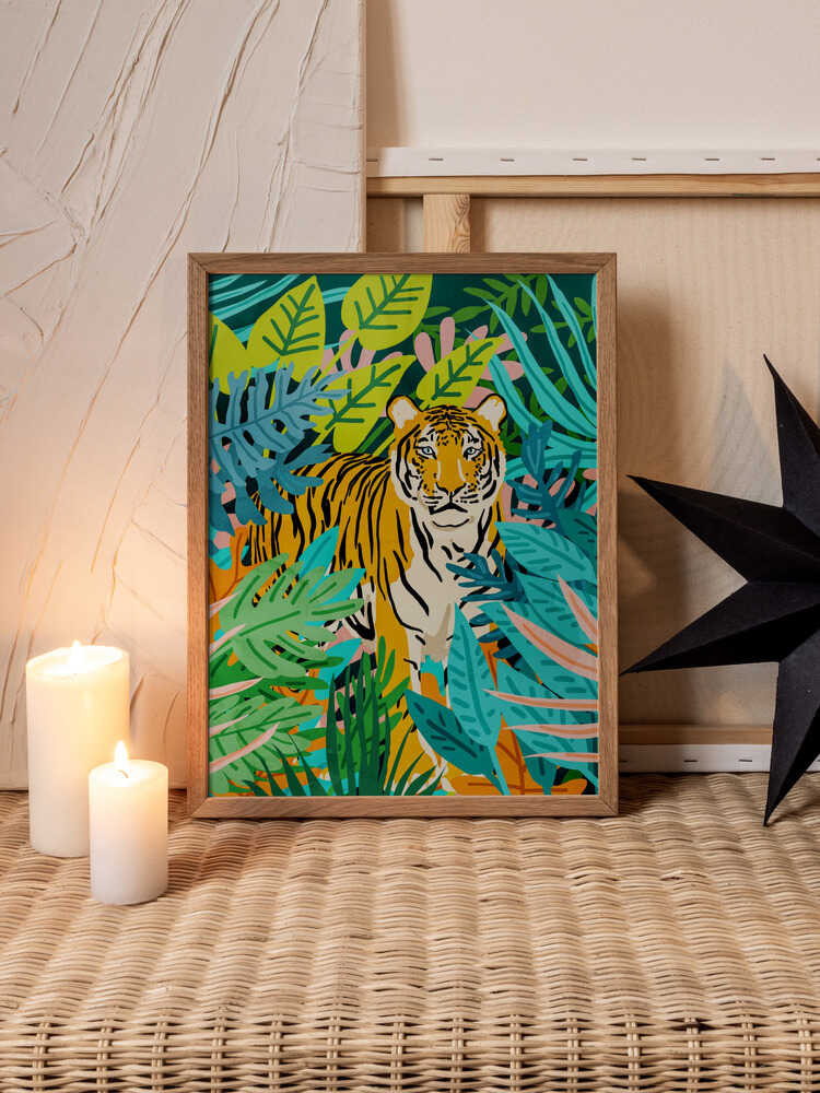 Jungle Royalty – Tiger Metal Wall Art