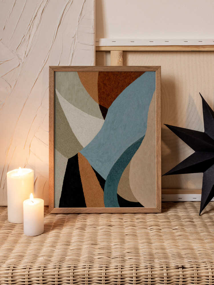 Soft Terrain – Abstract Floral Metal Wall Art