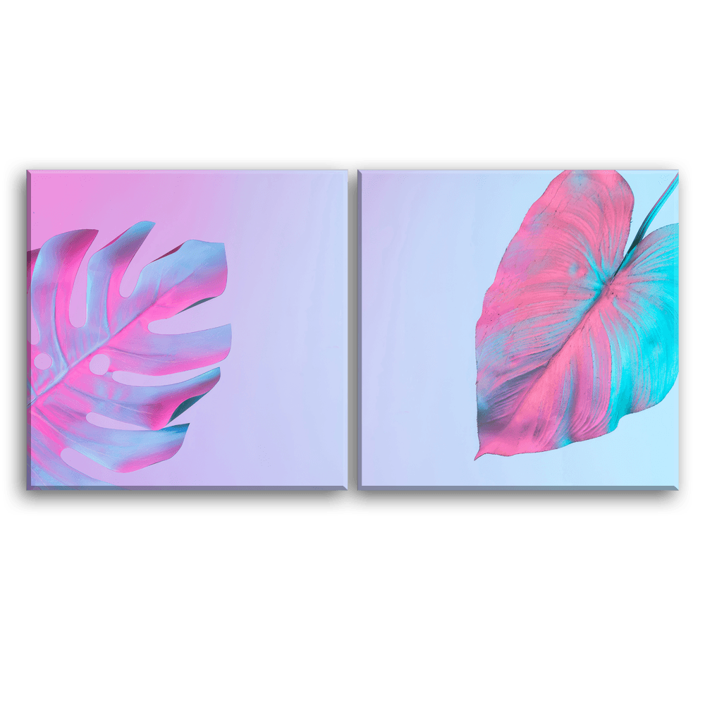 Chromatic Foliage Art - 2Panel - PixMagic