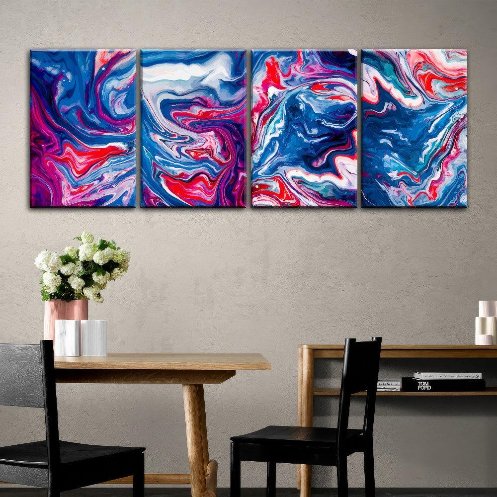 Chromatic Swirls - 4Panel - PixMagic