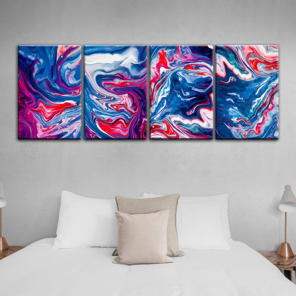 Chromatic Swirls - 4Panel - PixMagic