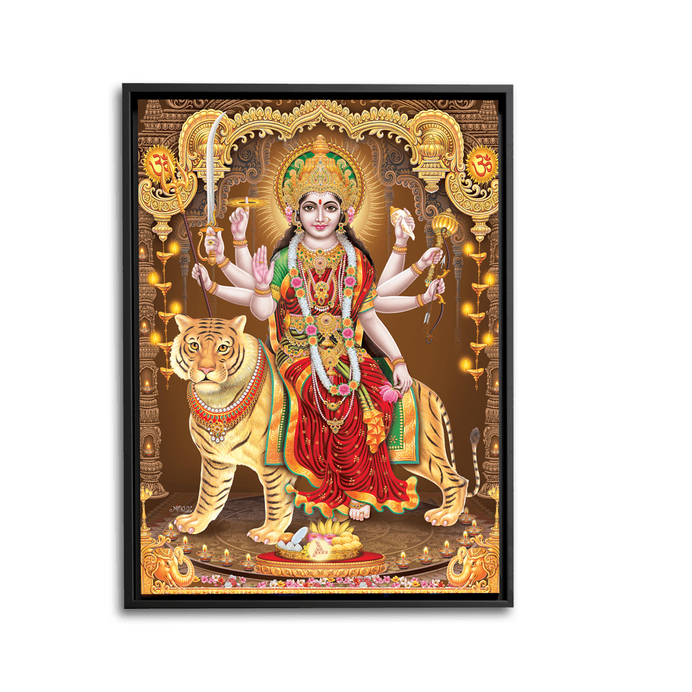 Durga Devi - Ambaji - Framed - PixMagic