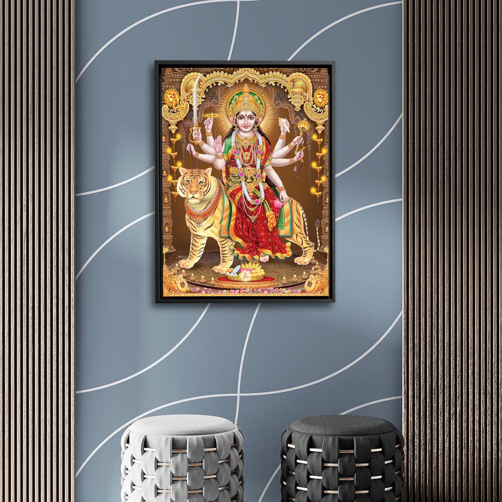 Durga Devi - Ambaji - Framed - PixMagic