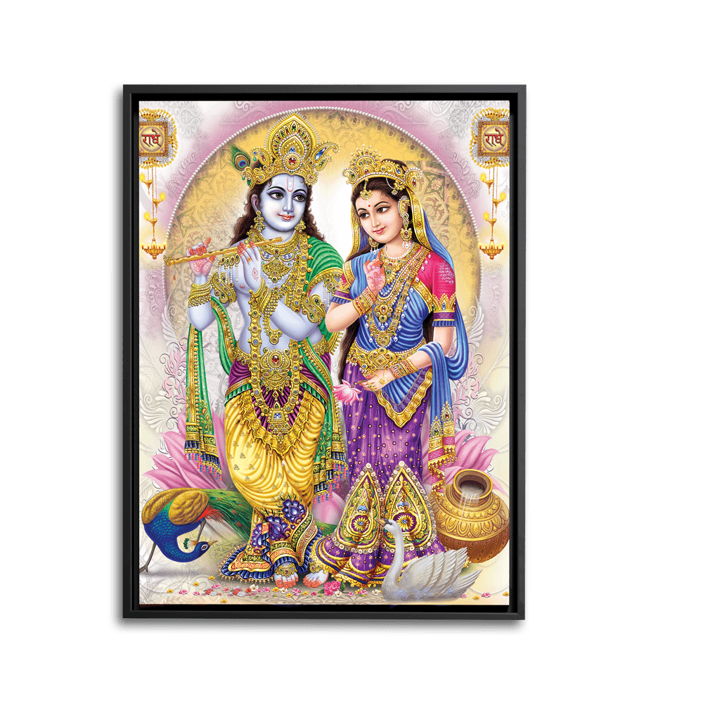 Eternal Radha Krishna - Framed - PixMagic