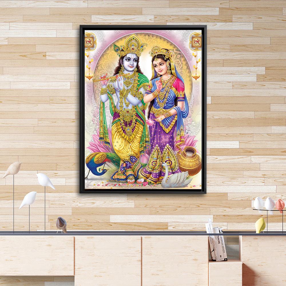 Eternal Radha Krishna - Framed - PixMagic