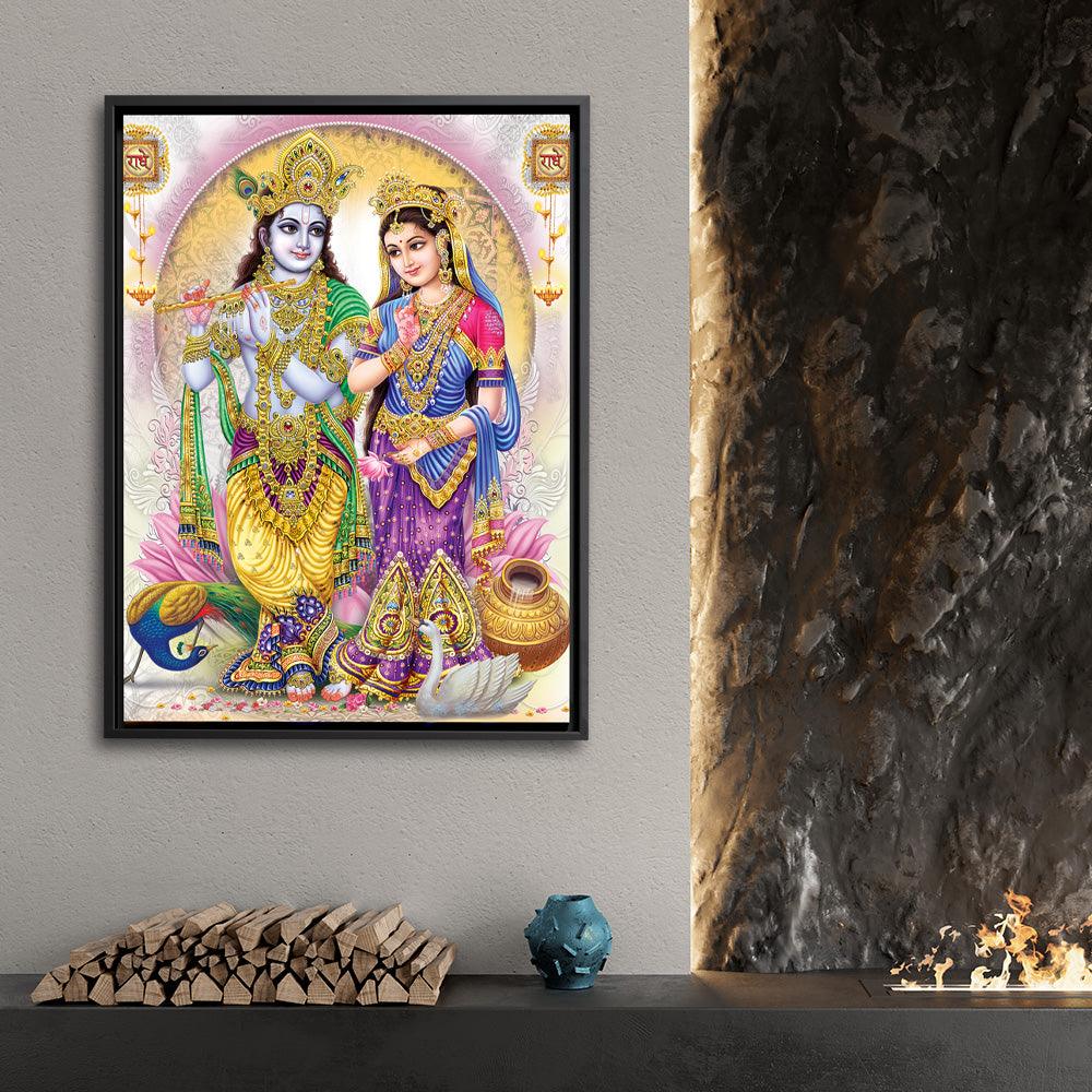 Eternal Radha Krishna - Framed - PixMagic