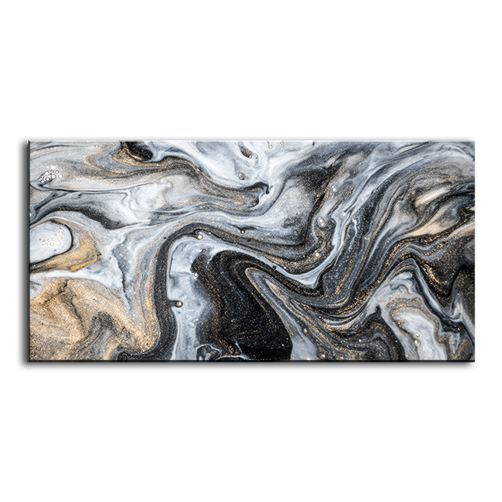 Fluid Art Swirls - Grey.