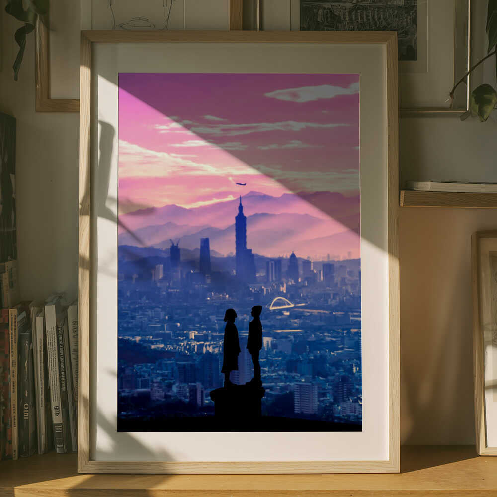 Romantic Skyline Metal Wall Art