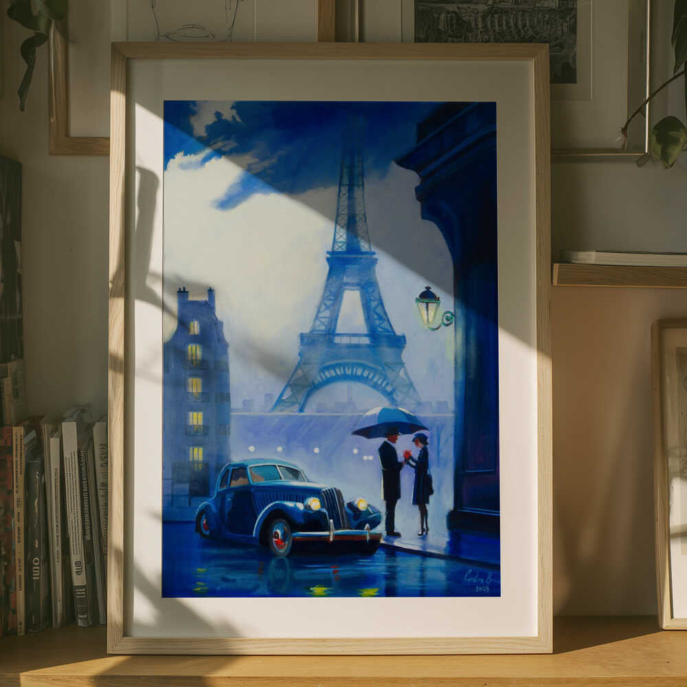 Parisian Romance Metal Wall Art