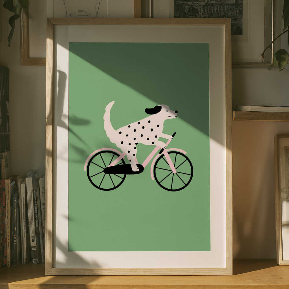 Puppy on a Pedal – Kids Metal Wall Art
