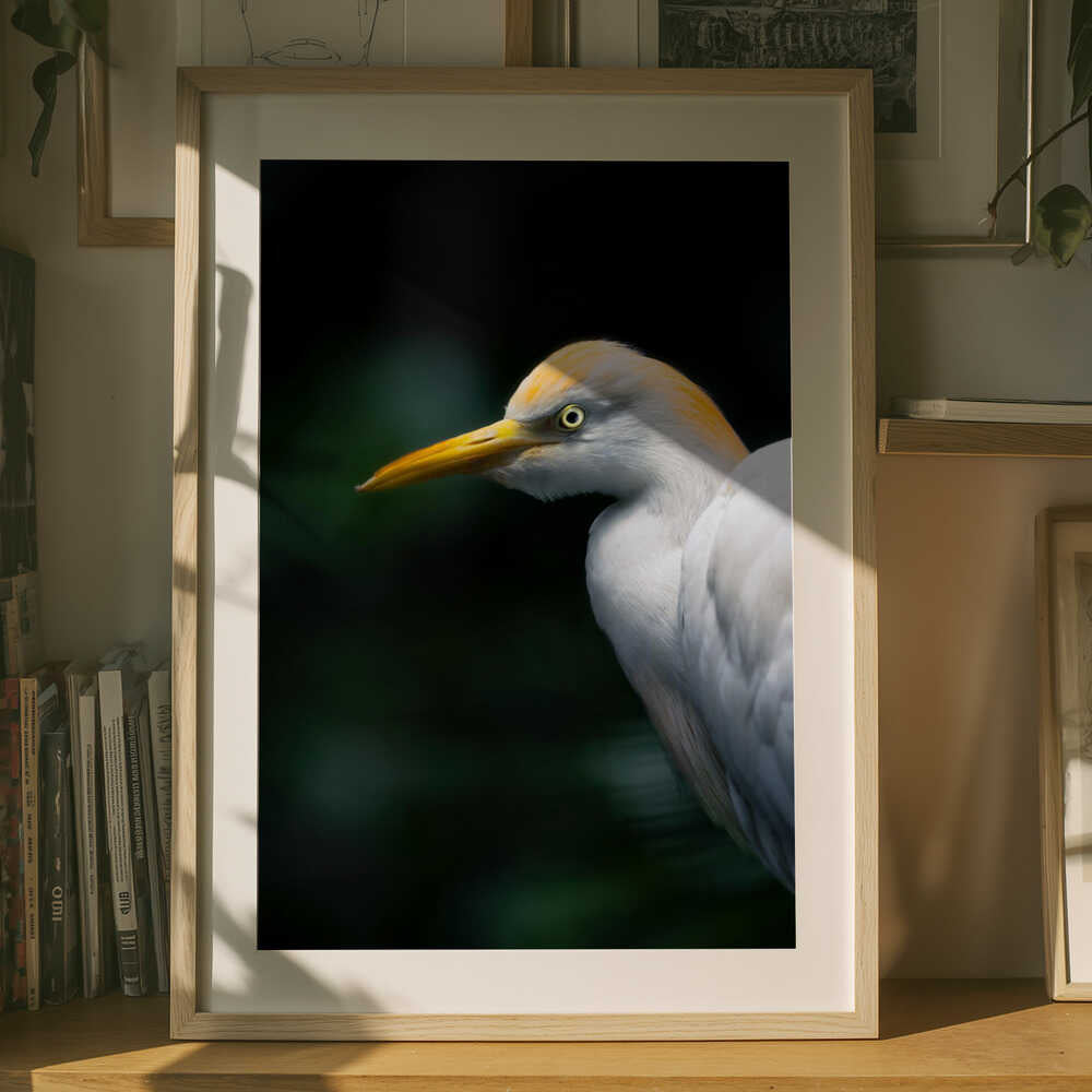 Poise in Stillness – Minimalist Bird Metal Wall Art