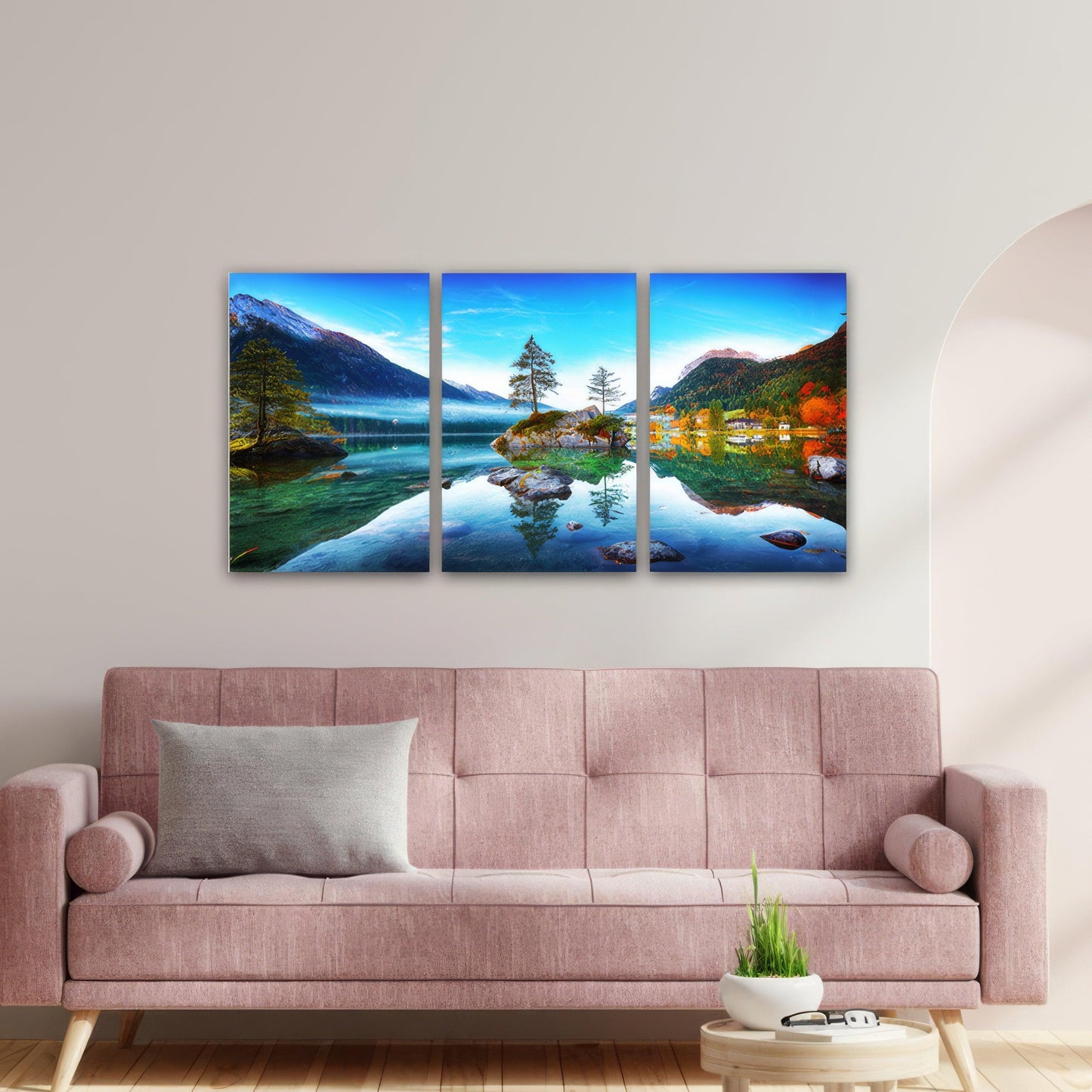 Hintersee Lake Austria - 3panel - PixMagic