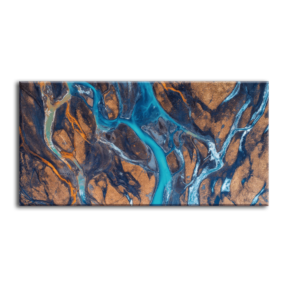 Icelandic River Flow Acrylic Wall Art
