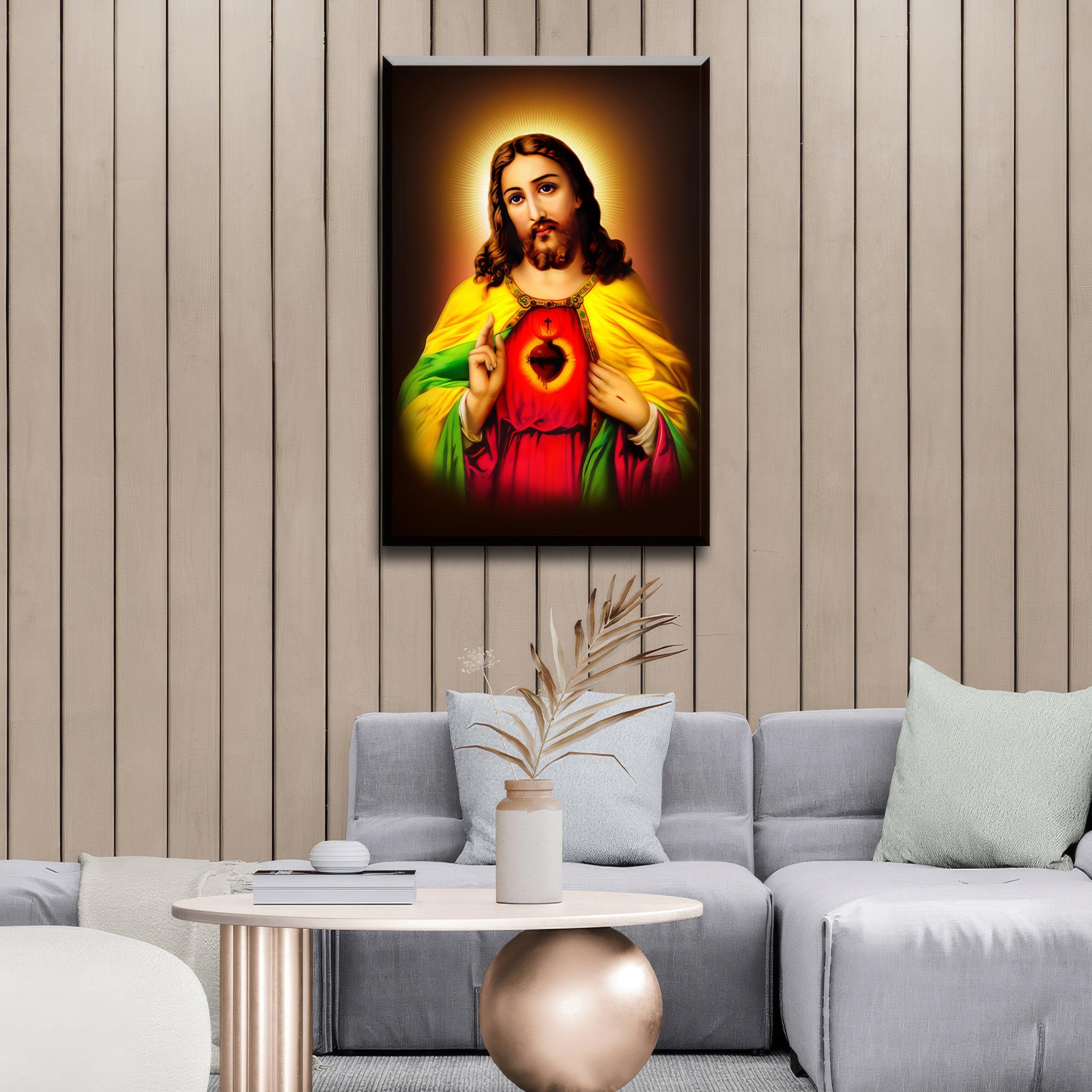 Jesus Sacred Heart Brown - PixMagic